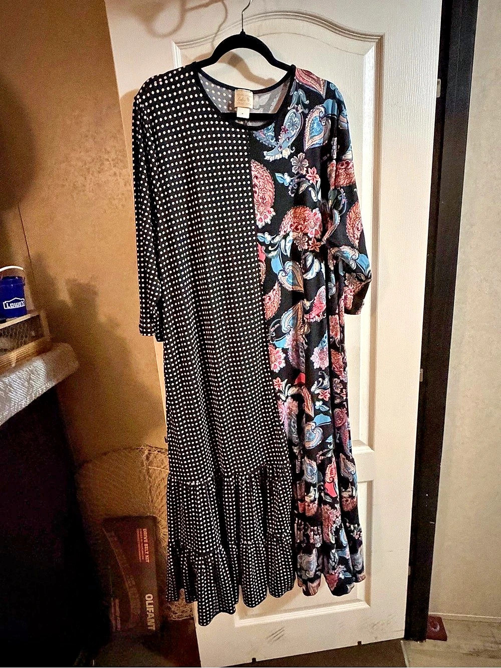 Zadie b’s Maxi Floral & Polka Dot Dress Size 3X Like New